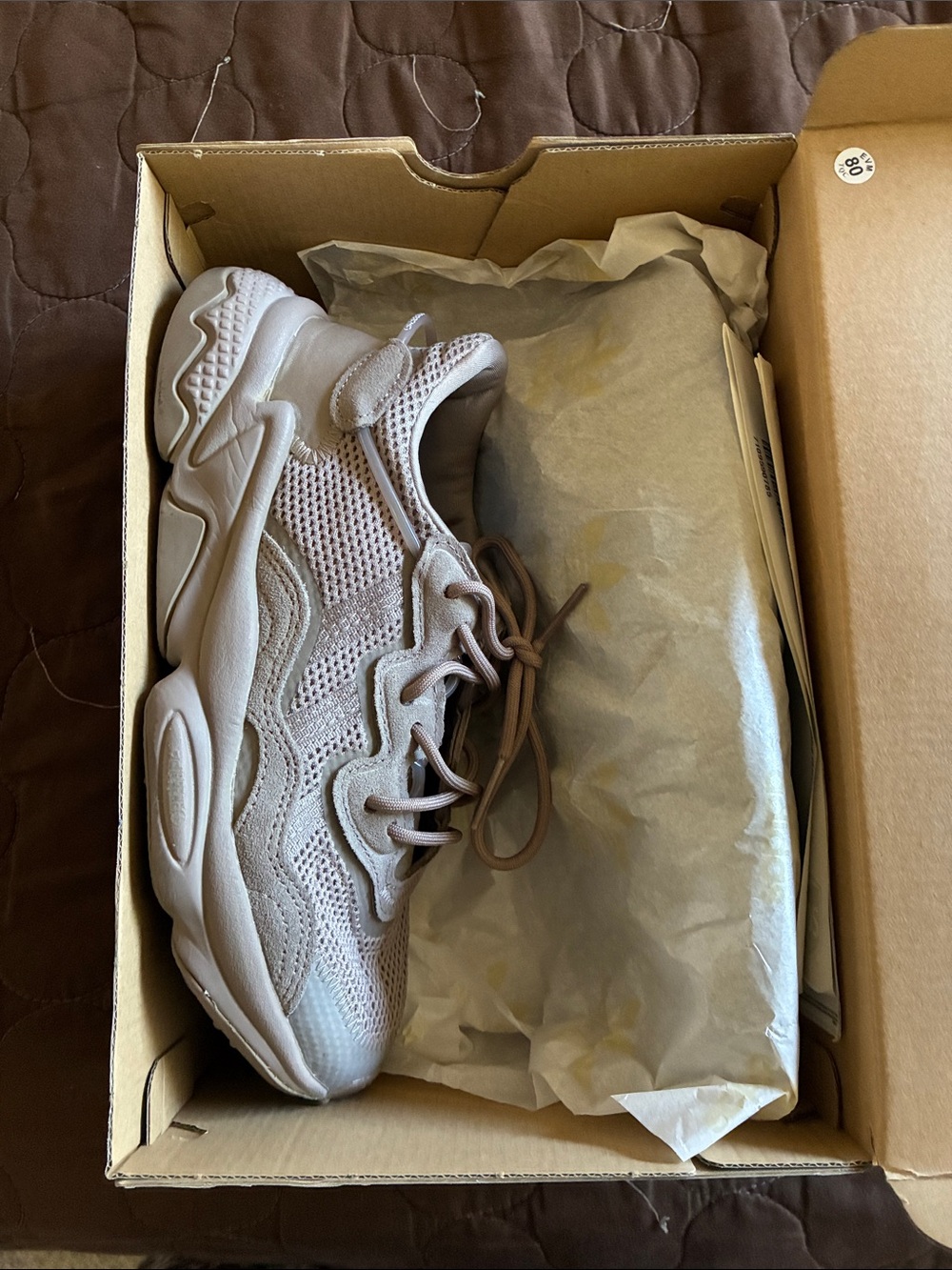 adidas Chunky Athletic Sneakers in Taupe Brown